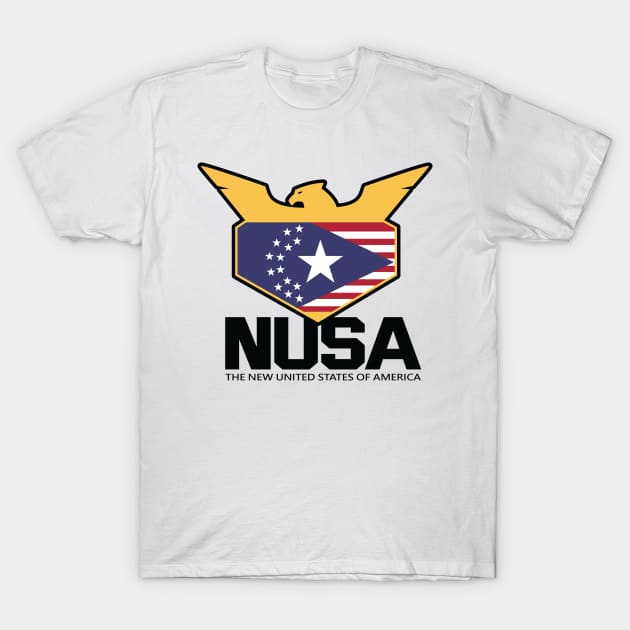 N.U.S.A. CP2077 Black T-Shirt by ArtUrzzz